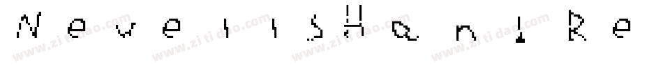 NewellsHand Regular字体转换